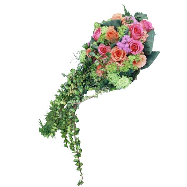 Bouquet de fleurs romance